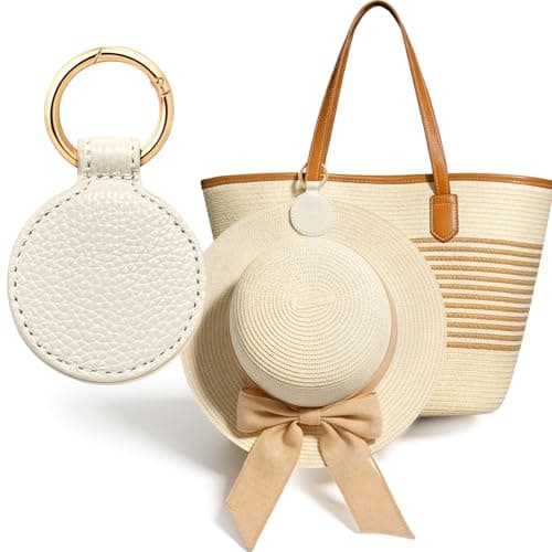Niveaya Magnetic Hat Clip for Travel on Bag - Magnet Storage Hook, Vacation Traveling Essentials Accessory Beige