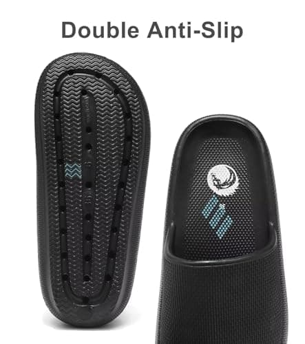 Haifago Cloud Slides for Women Recovery Pillow House Slippers, Indoor Bathroom Shower Sandals Lightweight Thick Sole Non-Slip - Thumbnail 5