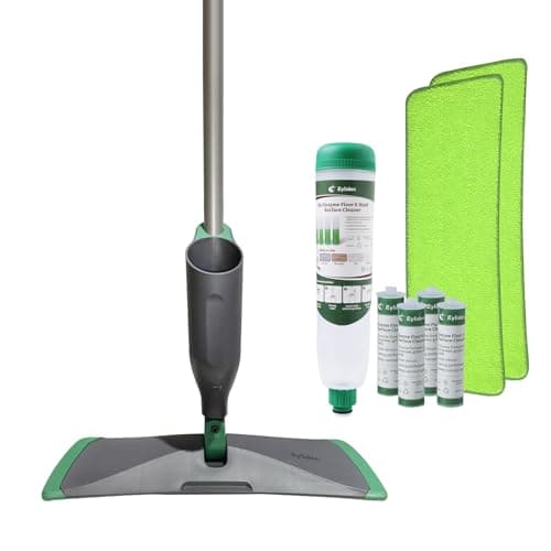Eyliden Spray Mop with Cleaner Solution, 40ml Bio-Enzyme Floor Cleaner Concentrate - pH Neutral, 2 Microfiber Pads, Long-Lasting Freshness, Effective All-in-One Wet Mops Safe for All Floor Cleaing - Image 1