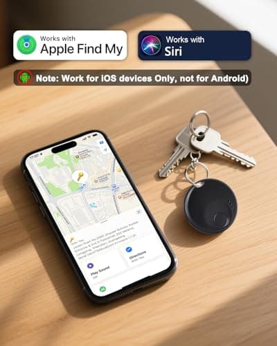Air Tracker Tags-2 Pack - for iOS Only - Bluetooth Keys Finder Luggage Tracker Compatible with Apple Find My APP, Item Locator for Luggage, Backpack, Suitcases - Thumbnail 3
