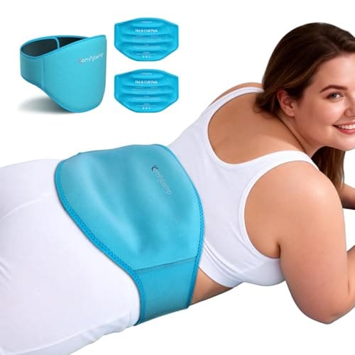 Comfytemp Extra Large Back Ice Pack for Lower Back Pain, Sciatica Relief, Reusable Hot Cold Therapy Wearable Gel Pack Wrap for Injuries, Surgery Recovery, Herniated Disc, FSA Eligible HSA, 2 Gel Packs - Image 1