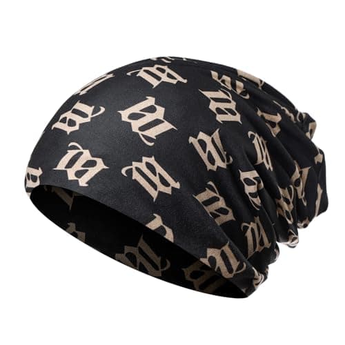 Lunukopi Women's Slouchy Winter Beanies Hat for Man's Scarf for Women Skull Cap - Thumbnail 2