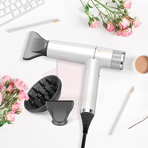 slopehill Hair Dryer with Unique Brushless Motor | Intelligent Fault Diagnosis | Innovative Microfilter | Oxy Active Technology | Led Display (White) - Thumbnail 6