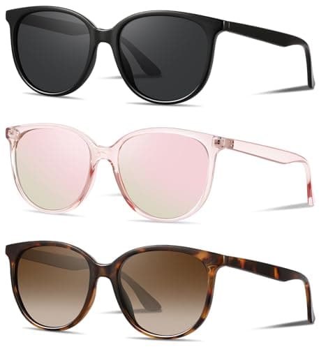 YMRFW Retro Polarized Sunglasses for Women Men Classic Vintage Style Trendy Shade UV400 Protection Lens - Image 1
