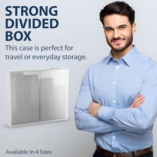 100 Plastic Collar Stays For Men Dress Shirt in Plastic Box (25-2", 25-2.2", 25-2.5", 25-2.7") - Thumbnail 5