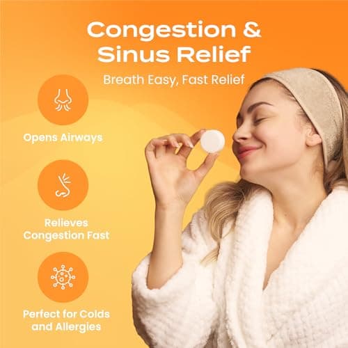 Body Restore Shower Steamers Aromatherapy 15 Pack – Fathers Day Gift for Dad, Birthday Gifts for Women & Men, Spa Stress Relief & Relaxation Self Care Gifts – Premium Citrus Essential Oil Tablets - Thumbnail 3