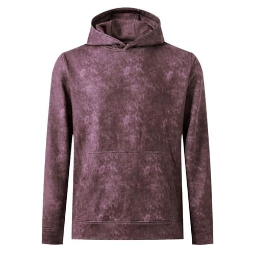M MAELREG Men's Fashion Hoodies & Sweatshirts Lightweight Dry Fit Breathable Print Mens Sweatshirt with Pocket - Image 1