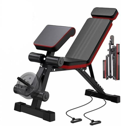 2026 Weight Bench, 770LBS Adjustable Workout Bench Foldable for Home Gym, Leg Extension and Extended Backrest for Bench Press Full Body Strength Training Exercise - Image 1