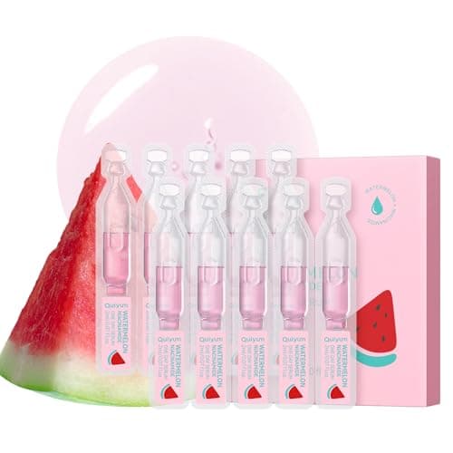 QUIYUM Watermelon Niacinamide One-Day Serum – Hydrating Facial Serum with 4D Hyaluronic Acid & Vitamin B5 for Daily Glow and Smooth Skin, 2ml x 10 Vials - Image 1