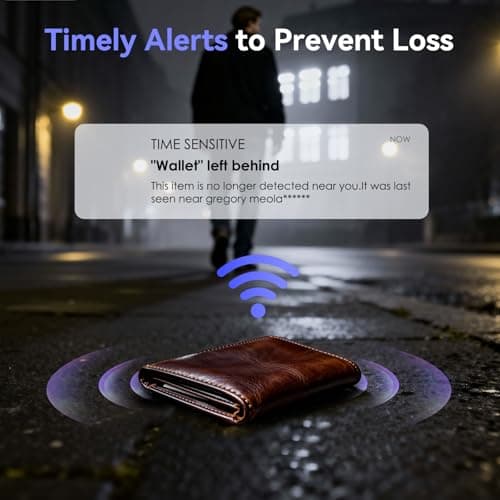 Wallet Tracker Card (Compatible for iOS only), 0.07in Slim Tracking Card, IP68 Waterproof Bluetooth Tracker Compatible with Apple Find My, Wireless Charging Item Locator for Purse, Passports - Thumbnail 6