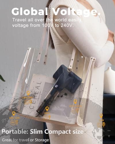 Nxuoo G10 Pro Travel Steamer for Clothes, 110-240V Portable Garment Steamer & Iron 2-in-1, 2 Steam Modes for All Fabrics Wrinkle Remover, 15s Fast Heat Up, 1200W Steam Irons for Global and Europe - Thumbnail 2