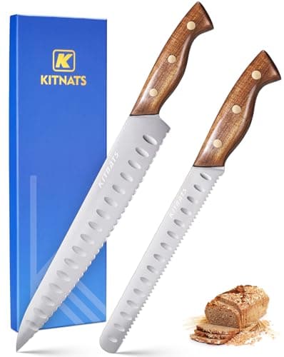 10"/8"Bread Knife set -Multifunction Serrated Knife Razor Sharp Slicer bread knife for homemade bread For Bread, Bagels, Cake, Baking, Efficient cutting Gifts Mother Fathers
