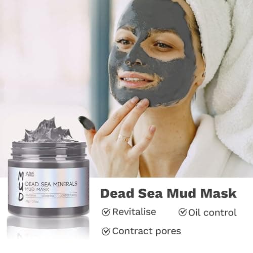 ANAI RUI 3 Pcs Face Mask Set - Turmeric Clay Mask - Green Tea Face Mask - Dead Sea Mud Mask for Oily Skin, Blackheads & Pores -Spa Gift Set Self Care for Women Teens 2.5 oz Each - Thumbnail 5