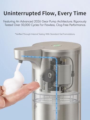 Automatic Soap Dispenser Touchless Foaming: Stainless Steel Free Touch - Thumbnail 3
