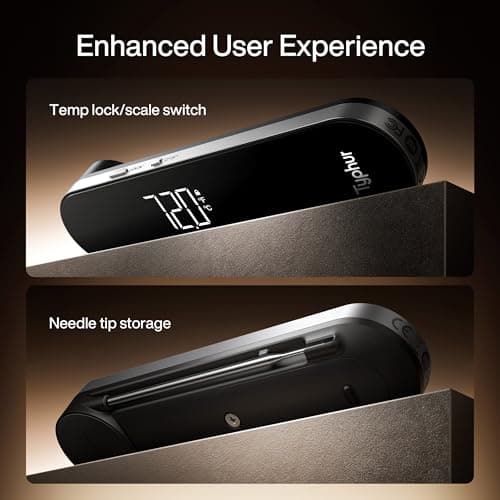 Typhur InstaProbe Core 0.5 Sec Instant Read Meat Thermometer Digital with Readable Display in Sunlight for Cooking, Professional Thermometer with IP67 Waterproof for Grill, BBQ, Cooking, Smoker - Thumbnail 5