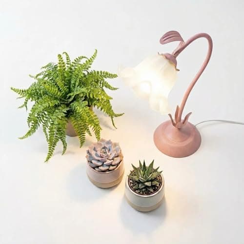 Table Top Grow Light for Indoor Plants – Decorative Desk Plant Light for Succulents Bonsai Cactus, Adjustable Desktop Grow Lights with Base, Cute Office Mini Grow Lamp - Thumbnail 2