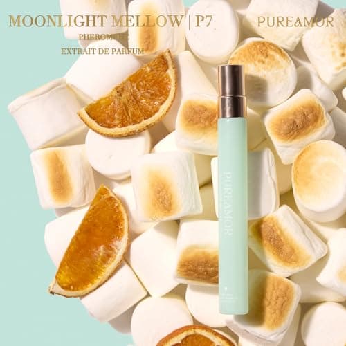 PUREAMOR Pheromone Perfume for Women, Moonlight Mellow Extrait de Parfum – Sweet Gourmand Scent with Neroli, Orange & Marshmallow, Long Lasting Fragrance, 0.4 oz / 12 ml Travel Size - Thumbnail 4