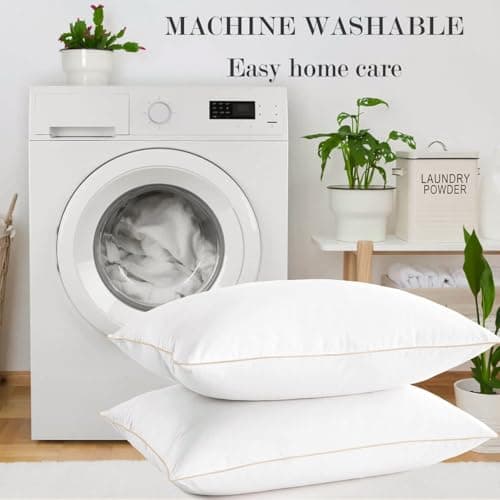 Queen Size Pillows Set of 4 - Hotel Quality Down Alternative Pillow for Sleeping 4 Pack, Bed Pillows for Side, Back, or Stomach Sleepers - Thumbnail 6