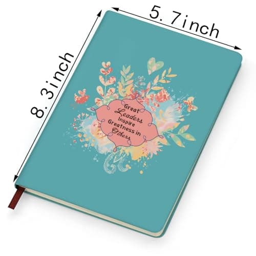 LBWCER Boss Appreciation Gift Mentor Notebook Great Leaders Notebook Leader Supervisor PM Mentor Retirement Gift Coworker Farewell Leather Journal Notebooks (Great Others) - Thumbnail 2