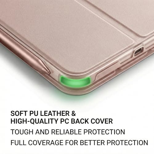 Mouncolor Case for iPad (A16) 11th Generation 11 Inch 2025, iPad 10th Generation Case 10.9 Inch 2022 with Pencil Holder, 3+Y Fold Magnetic Protective Stand Cover (Pink) - Thumbnail 3