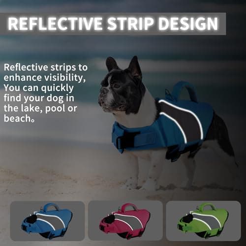 Doglay Dog Life Jacket, Swimming Safety Vest With Rescue Handles and Reflective Stripes, High Visibility for Boating, Heavy Duty Pet Safety for Small Medium and Large Dogs - Thumbnail 6