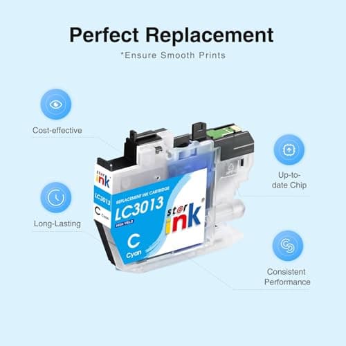 LC3013 Ink Cartridges BK/C/M/Y 10-Pack High Yield Replacement for Brother LC3013 Ink Cartridges Work with Brother MFC-J497DW MFC-J491DW MFC-J690DW MFC-J895DW Printer,LC3011 Ink cartridges BK/C/M/Y - Thumbnail 5