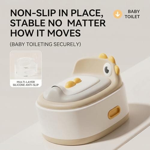 Toddler Toilet Potty Chair for Toddlers 1-7, Kids Potty Training Seat, 3-in-1 Potty Chair for kids Portable Removable Seat with Sturdy Step Stool, Standalone Potty Chair for Toddlers - Thumbnail 6