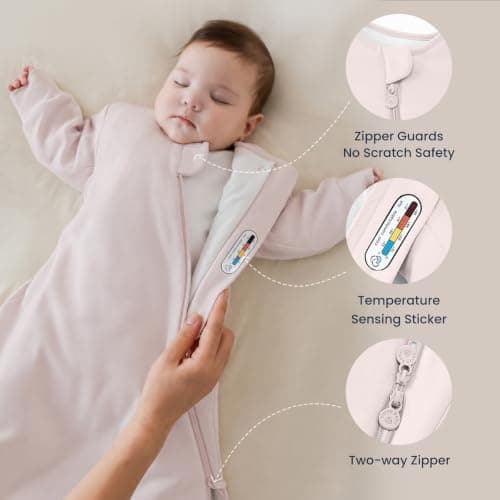 Unisex Sleeping Bag for Babies and Toddlers 1.0 Tog Sleep Sack 18-36 Months, Newborn Sleep Sack, Wearable Blanket Baby, Sleep Sack with Sleeves, Gifts for Baby - Thumbnail 4