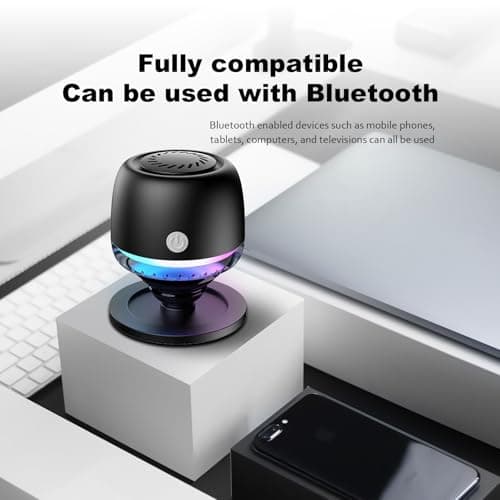EGBULL Portable Bluetooth Speaker, Mini Magnetic Wireless Speaker with RGB - Thumbnail 4