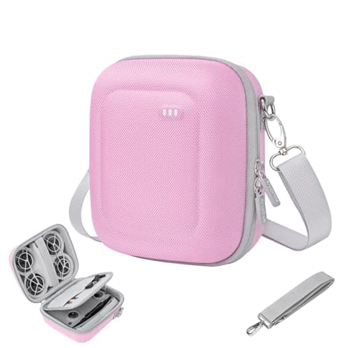 Krypthos Portable Shoulder Case for DJI Neo, Pink, Drone Carrying Case with Elastic Strap, Travel and Home Storage for DJI Neo Drone and Accessories - Image 1