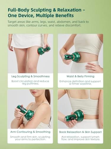 DiDEER Lymphatic Drainage Massager & Anti Cellulite Massage Tool, for Legs, Arms & Belly, Body,Helps Reduce Stretch Marks & Cellulite, Body Sculpting Machine - Thumbnail 5