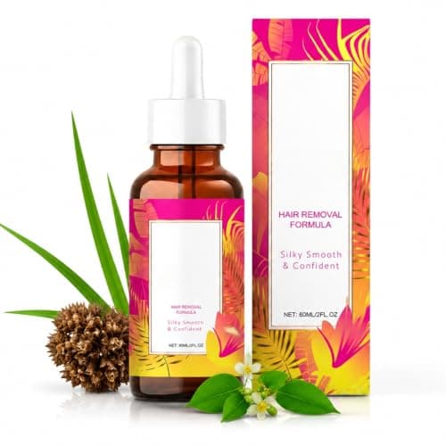 FONSKIN Natural Hair Removal Oil to Slow Body Hair Regrowth for Women & Men | Soothes Skin, Moisturizes & Minimize Pores | Plant-Based, All Skin Types, 2 Fl Oz / 60ml