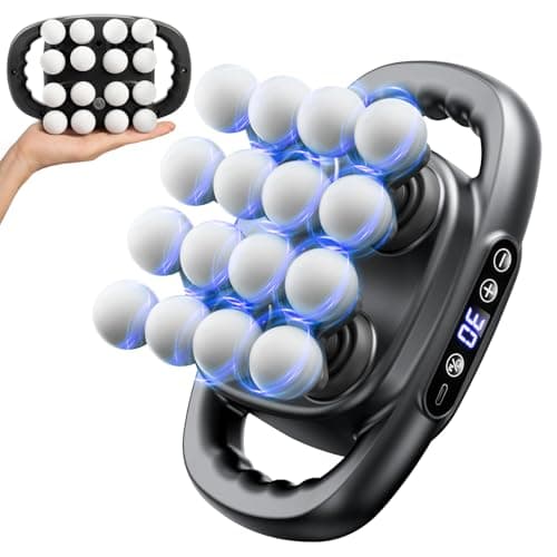 Upgraded Mini 16-Head Massage Gun, Electric Deep Tissue Massage, 3 Modes, 30 Levels Of Speed, Used To Relieve Pain In Neck, Back, And Leg Muscles, Lightweight And Portable, Suitable For Small Figures