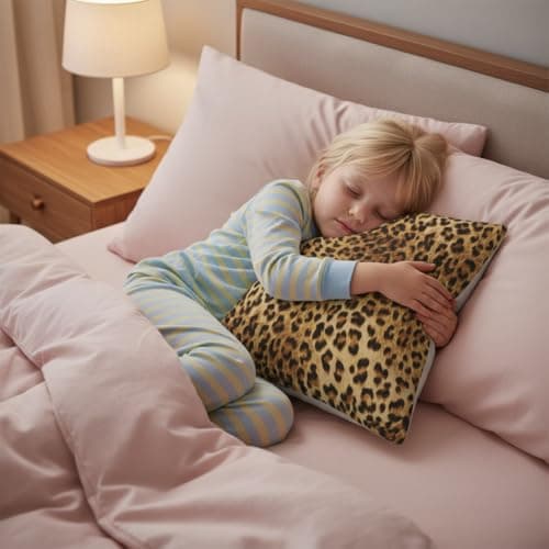 Cheetah Print Pillow Covers Room Decor 18x18 Inch, Leopard Print Decorative Throw Pillow Covers for Home Couch Sofa Bedroom Livingroom Dorm, Set of 2 African Wild Animal Theme - Thumbnail 6