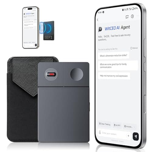 64GB Note Pro AI Voice Recorder, Unlimited Transcribe & Summarize, AI Note Taking Recording Device w/Case, App Control, 126 Languages for Calls, Meetings, Lectures, Interviews