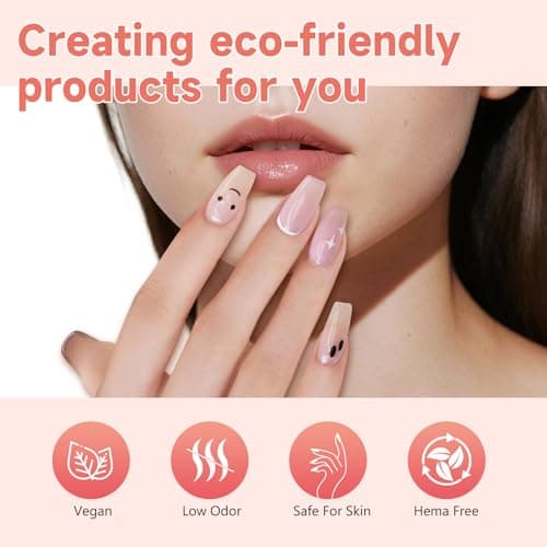 BUBU CANDY 6-Piece Gel Nail Polish Set, Pink Collection 15ml Each, Professional Manicure Essentials, Non-Toxic & Easy Application, Nude Gel Nail Polish for DIY & Salon Use - Thumbnail 6