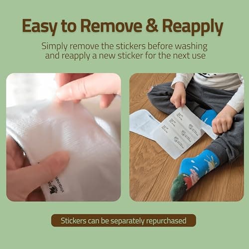 Adhesive Stickers for Wingless Reusable Period Pads & Panty Liners (100-Pack) – Dermatologically Tested Attachment Tape – Non-Irritating Sticky Strip – Stay-Put – No Residue After Washing – Made in EU - Thumbnail 5