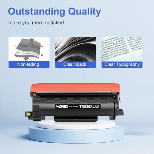 Toner Kingdom Compatible TN830XL Toner Replacement for Brother TN830XL TN830/XL/V/R TN-830XL with DCP-L2640DW HL-L2460DW HL-L2405W HL-L2480DW MFC-L2820DW MFC-L2760DW MFC-L2900DW XL (2 Black) - Thumbnail 4