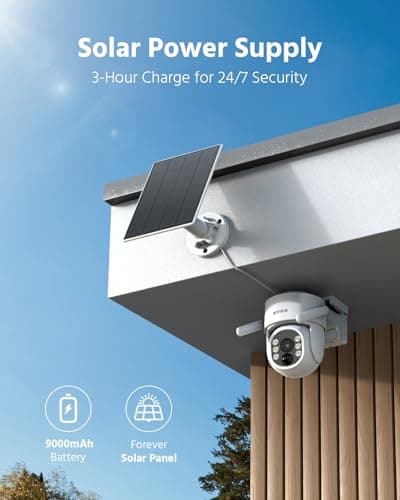 ANNKE 4MP Solar Security Cameras Wireless Outdoor, 5MP 4 Cam-Kit Home Security Camera System, 360°View, Color Night Vision, 2.4&5G WiFi, 2-Way Audio, AI Human Detection, Home Hub & 128GB Memory Card - Thumbnail 2