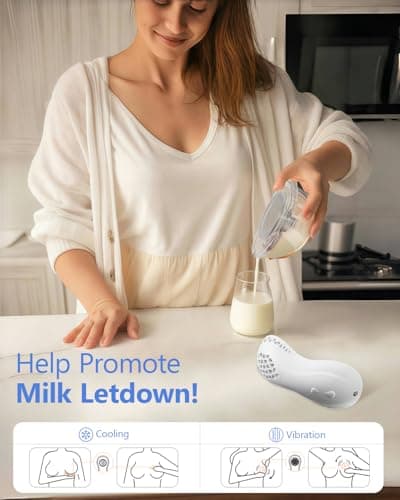 HORIGEN Lactation Massager for Engorged Breast, Cold Compress & Massage Vibration, Soft & Skin-Friendly Silicone Breast Massager, Improved Milk Flow, Clogged Milk Ducts, Cozy Lactation Massager - Thumbnail 5