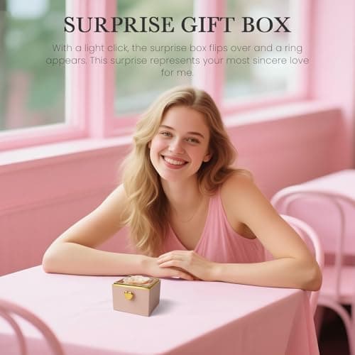 mountova Valentine’s Day Gift for Her Preserved Rose Surprise Box with Heart Necklace, Luxury Flip Jewelry Box, Romantic Gift for Girlfriend or Wife, Anniversary & Proposal (pink) - Thumbnail 4