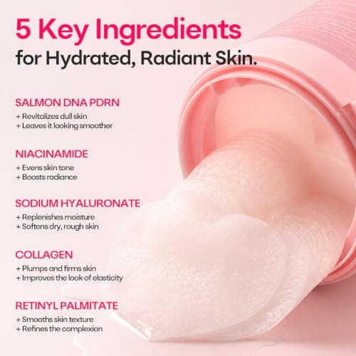 SPODARE Toner Pads Salmon DNA PDRN Collagen Jelly Pad, Heart Shape Gel Toner Pad with Collagen & Niacinamide for Soothing, Firming, Uneven Skin Tone - 70 Pads (1 Pack) - Thumbnail 4