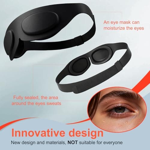 TSYL Travel Sleep Mask: Ultra Lightweight 3D Contoured Sleep Eye Mask Relieves Dry Eyes, Full Silicone, Compression-Proof Total Blackout Eye Cover for Daytime Sleep Side Sleep - Thumbnail 3