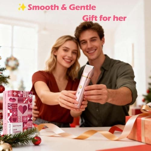 Bikini Trimmer for Women - Flawless Electric Razors for Women for Facial Hair, Pubic Hair & Legs, Waterproof Electric Shaver with Ceramic Blades, Travel-Friendly Perfect Gromming Gift for Her - Thumbnail 2