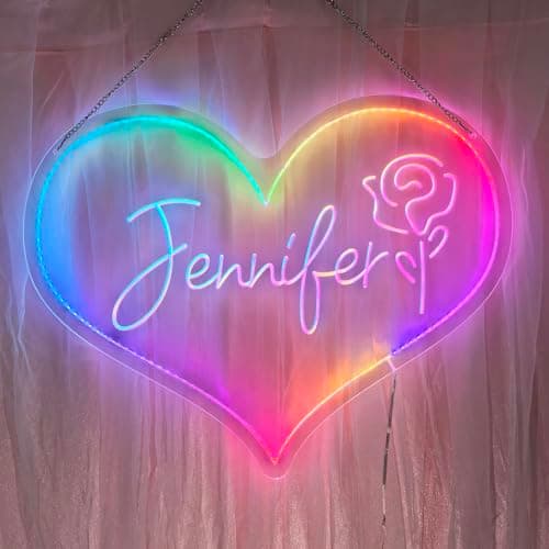 Klampo Custom Neon Sign, RGB Rainbow Color, USB Powered