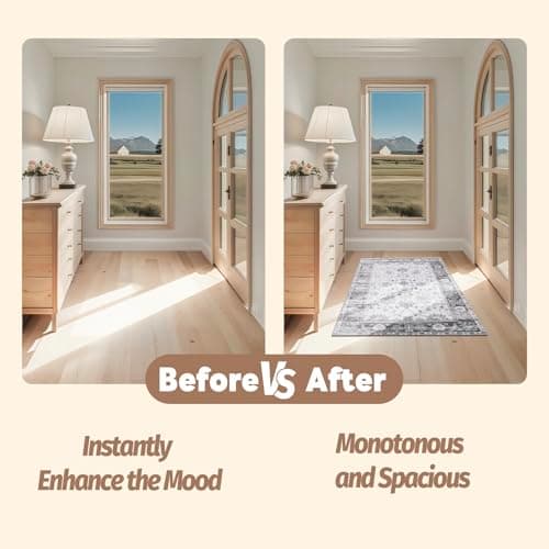 Voyantek 2x3 Area Rugs for Living Room,Ultra Soft Faux Wool Rugs for Bedroom,Dining Room,Non-Slip Backing Washable Rugs,Stain Resistant Home Decor Rug (Grey, 2' x 3') - Thumbnail 2