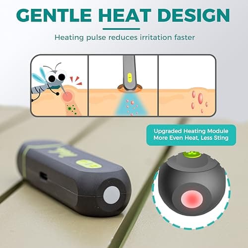Vibis Insect Bite and Sting Relief, Electronic Bug Bite Itch Relief for Mosquito Bites, Fast Symptom Relief from Itching and Swelling, Chemical-Free Insect Bite Healer with Screwdriver - Thumbnail 2