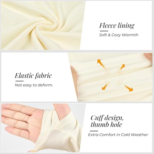MeetHoo Women Thermal Underwear Shirts, Long Sleeve Thermal Tops Winter Warm Fleece Lined Base Layer for Skiing Running - Thumbnail 5
