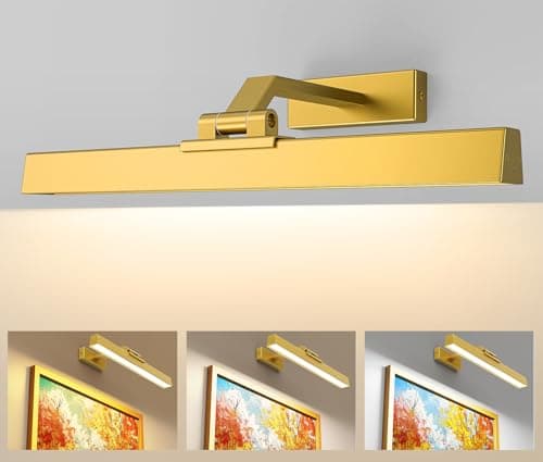 Afyuol Picture Lights Wall Light 16in CCT Gallery Light | Battery Operated, Timer, Remote Control, Adjustable Brightness, Long Lasting, for Wall, for Paintings, for Living Room, Art, Dartboard, Decor - Image 1