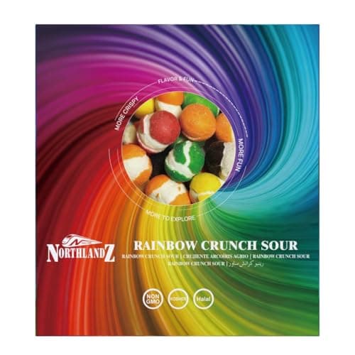 NORTHLANDZ Freeze Dried Candy | RAINBOW CRUNCH SOUR | Pack of 10 | Tangy Assorted Fruit Flavors | 1.5oz/each | Unique Crunchy Texture | Ideal Snack or Gift - Thumbnail 4